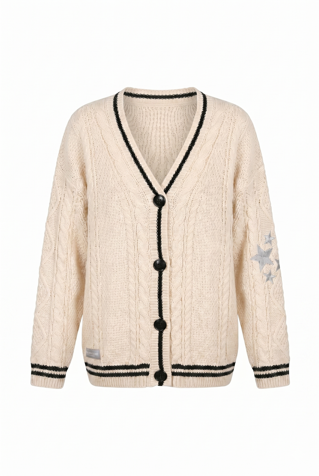Arthur Valen Starlight Cable Knit Cardigan