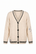Arthur Valen Starlight Cable Knit Cardigan