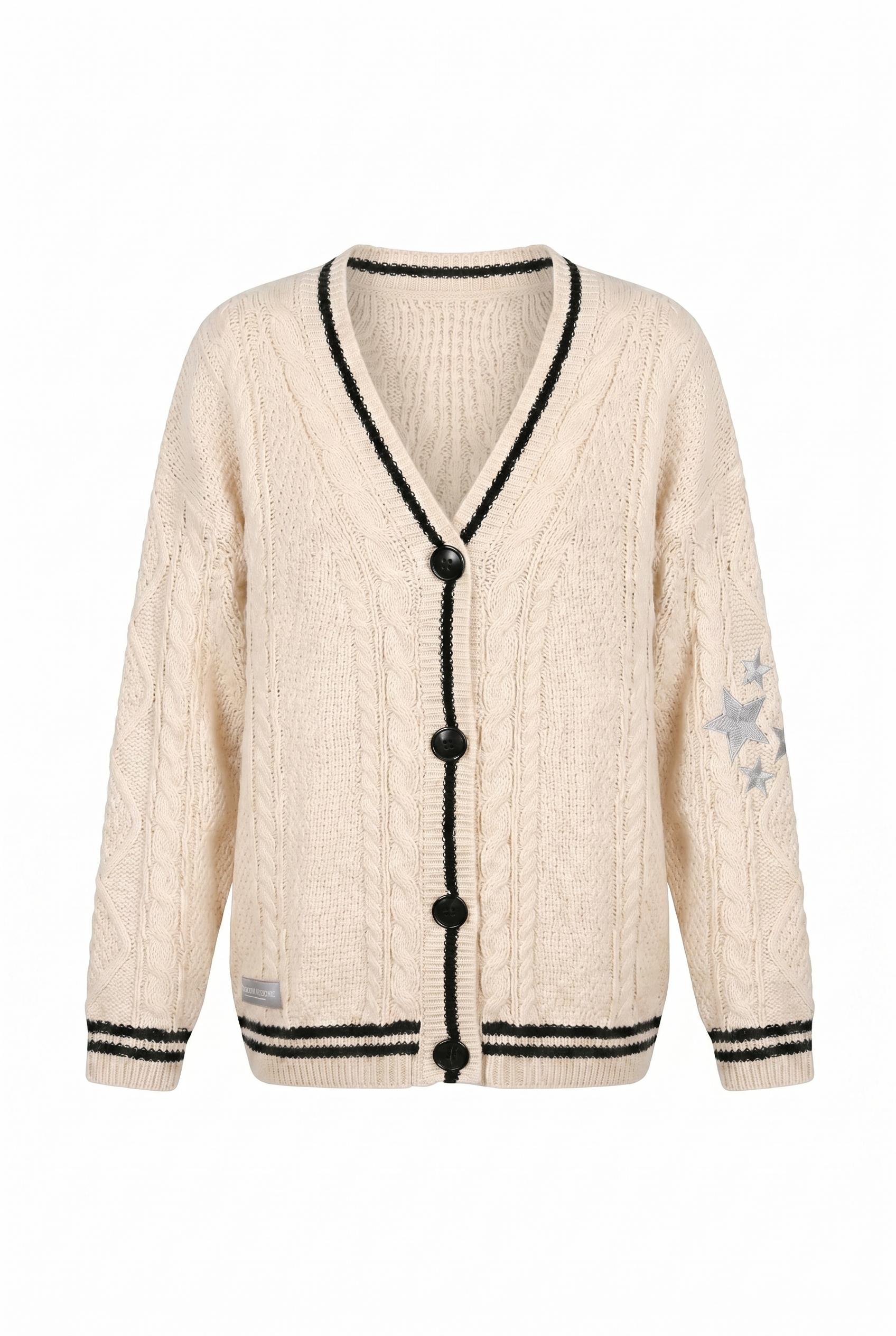 Arthur Valen Starlight Cable Knit Cardigan